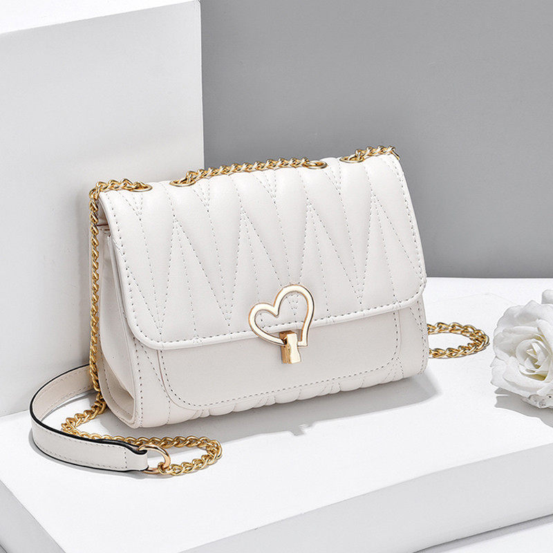 高级感气质褶皱链条斜挎小包包女绣线2025新款潮时尚单肩包,箱包皮具/热销女包/男包,小方包,淘宝优惠券,粉丝福利购,淘宝优惠卷