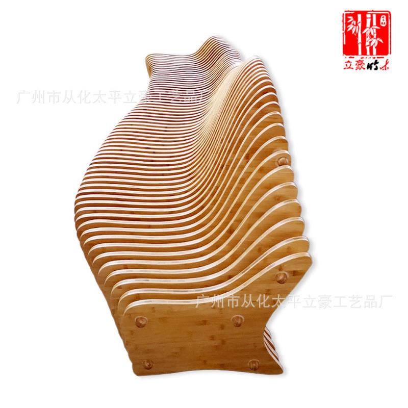 立豪竹木家具厂竹制沙发创意造型沙发椅竹制休闲沙休息区竹沙发