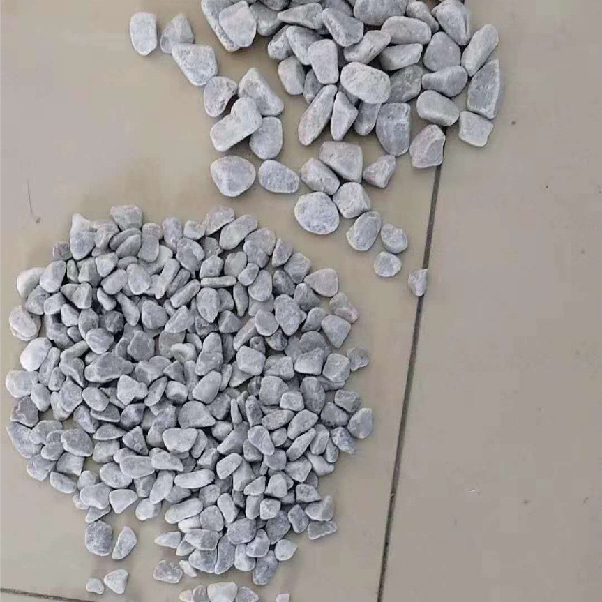 厂家直供灰色水洗石庭院枯山水水磨石工程铺路洗米石碎石石子园林