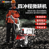 熱銷德國德士頓微耕機(jī)四沖程大功率手推式除草松土開溝機(jī)水田翻地