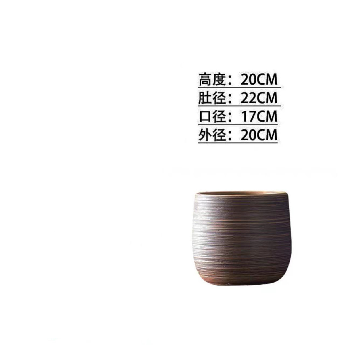 北欧现代简约大口径落地绿植花盆室内装饰植物景德镇陶瓷花瓶摆件