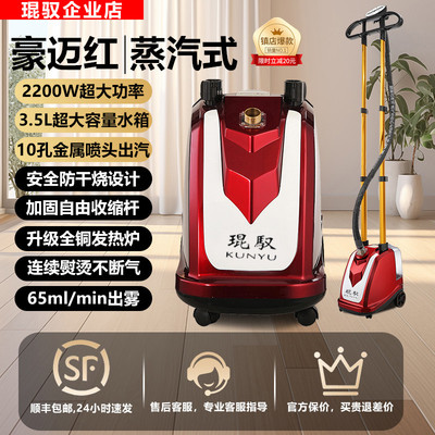 琨驭2025年新款双杆蒸汽挂烫机全铜商用熨斗熨衣机家用立式大功率