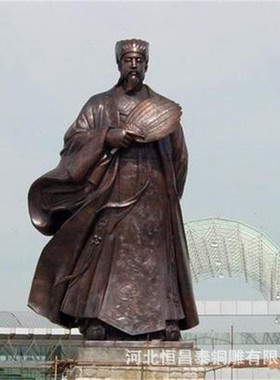 热销古代铸铜人物诸葛亮铜像历史名将英雄户外塑大型景观铜雕铜摆