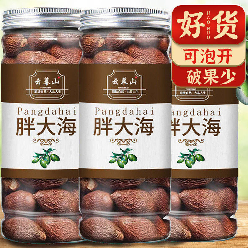 新货甄选 胖大海20/100g罐装胖大海冲泡直供罐装茶水罗