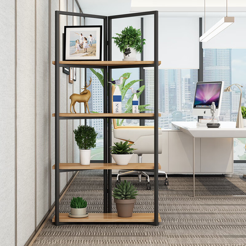 花架置物架展示架书架办公室隔断置物架屏风货架办公室奖杯奖牌架