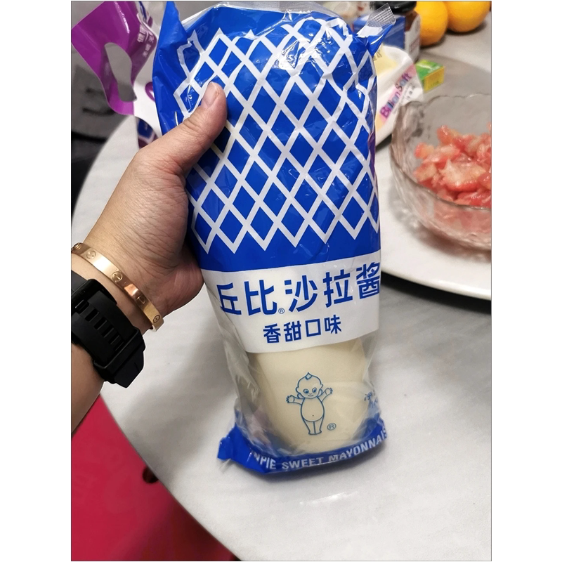 速发丘比沙拉酱蛋黄口味香甜味沙拉酱面包寿司水果拌酱酱料料理酱