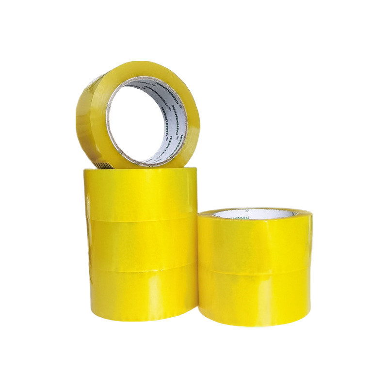 热销整箱黄色透明胶带48mm厂家直销打包封口胶50u封箱胶电商物流