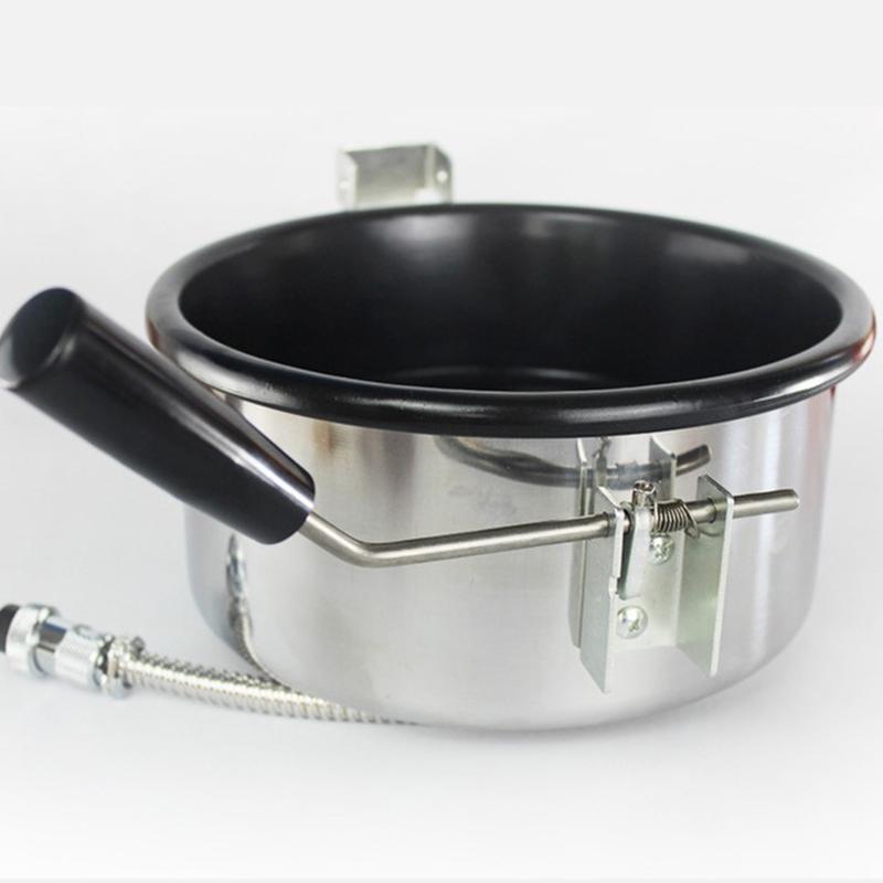 爆米花机防焦锅爆谷加热煲8oz安士不粘孔三孔两防焦锅零售批发