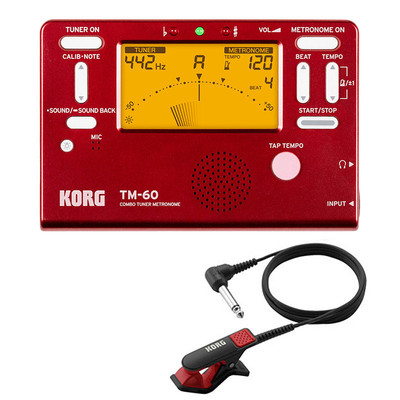 热销korgtm50tm60管乐提琴通用校音节拍器二合一