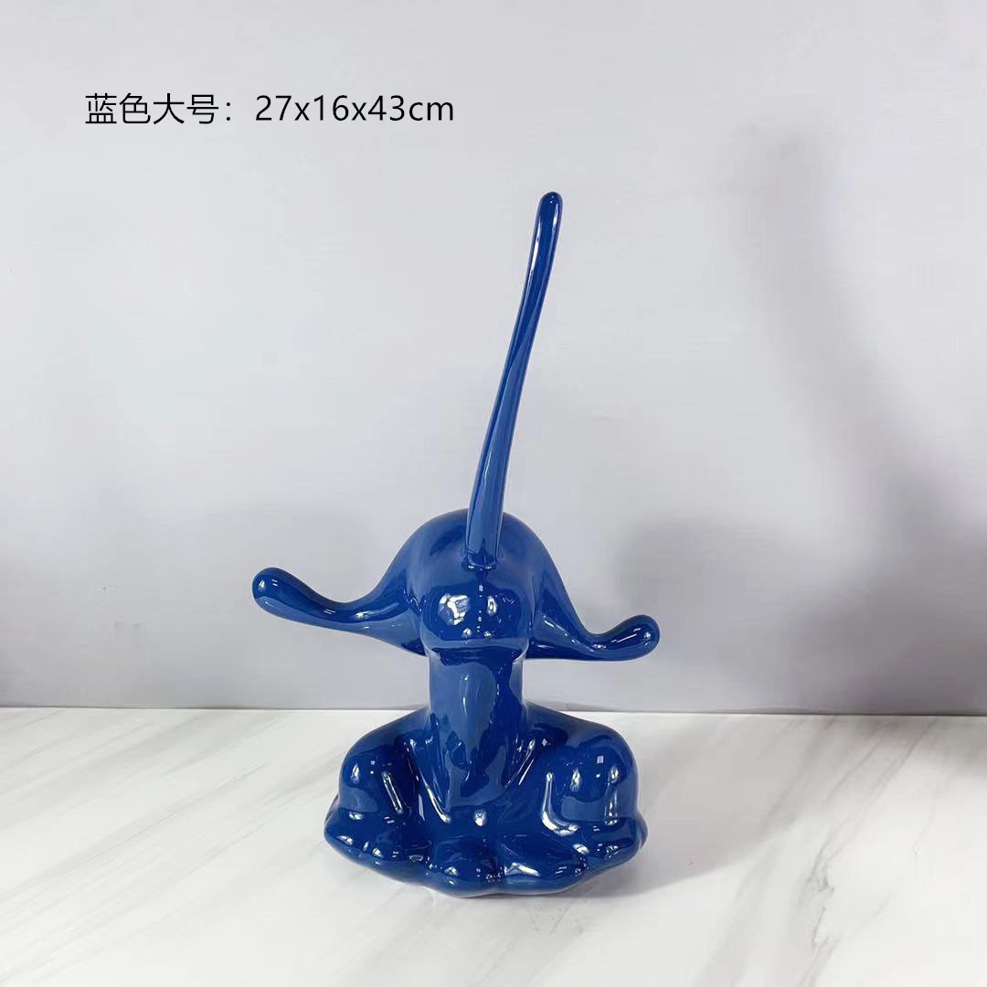 现代简约长鼻子抽象人物样板房客厅玄关装饰品个性人物电视柜摆件