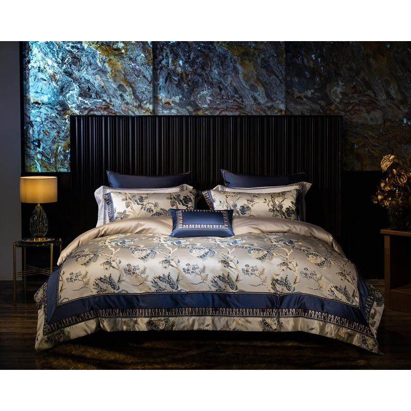 高精密锦缎色织提花100s长绒棉面料轻奢宫廷风高级奢华柔软感亲肤