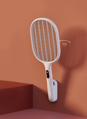 热销质零有品Qualitell二合一两用电量数显充电式电蚊拍灭蚊拍S1