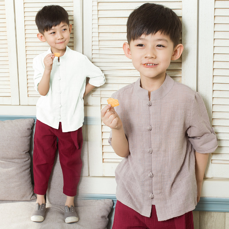 Chemise garcon à manche longue - Ref 2077142 Image 1