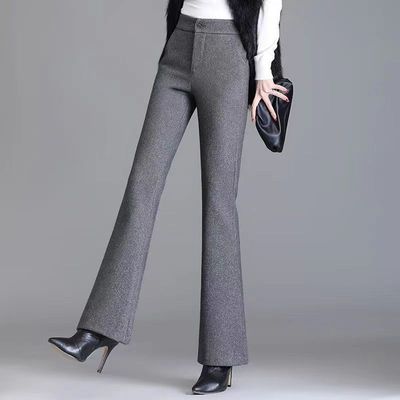 高腰微喇裤长裤时尚加厚2025新款