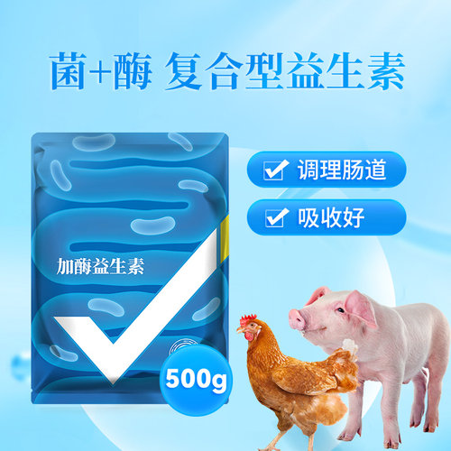 兽用加酶益生素调节肠道促消化