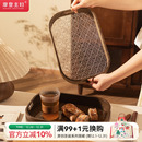 摩登主妇复古海棠花茶具茶盘茶杯水杯托盘家用客厅茶几杯子水果盘