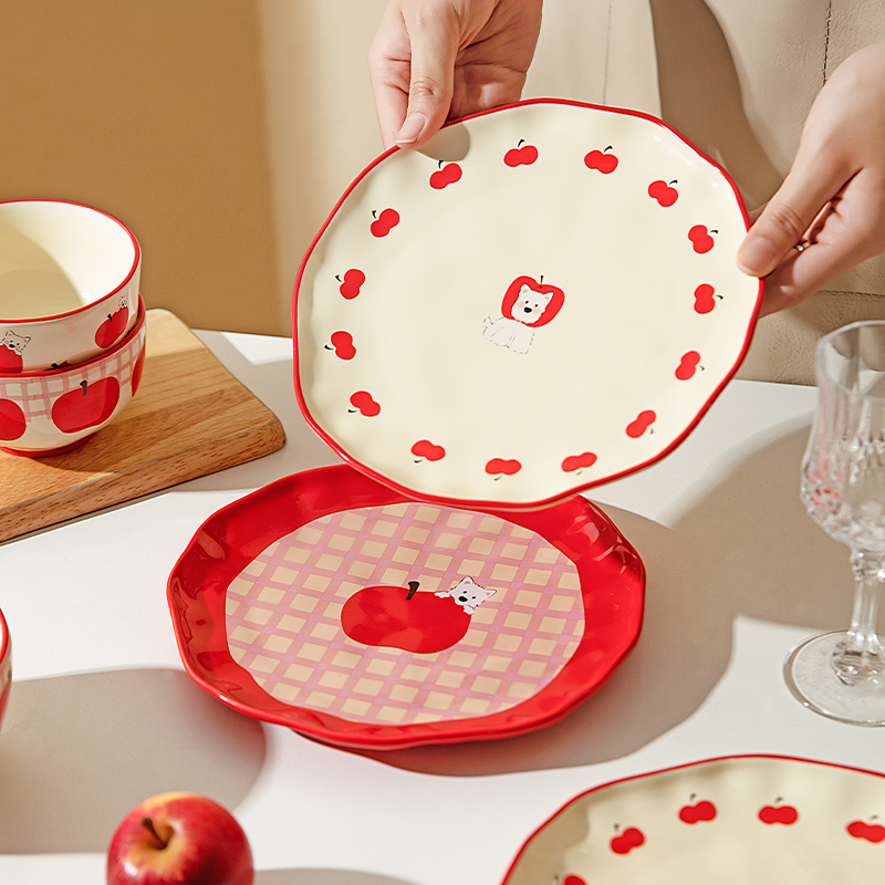 摩登主妇可爱餐具陶瓷碗具盘子