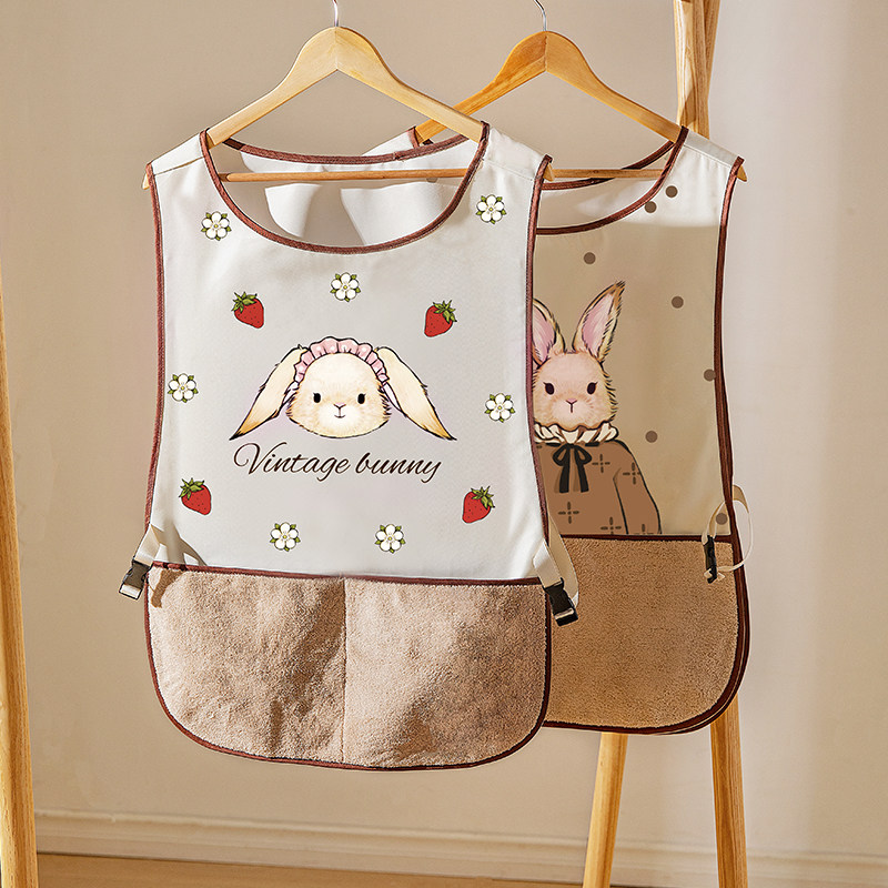 摩登主妇赫拉兔马甲式围裙厨房家用2025新款背心款高级感防水防油