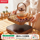 摩登主妇围炉煮茶电陶炉套装 烤火炉玻璃养生水壶 家用室内2025新款