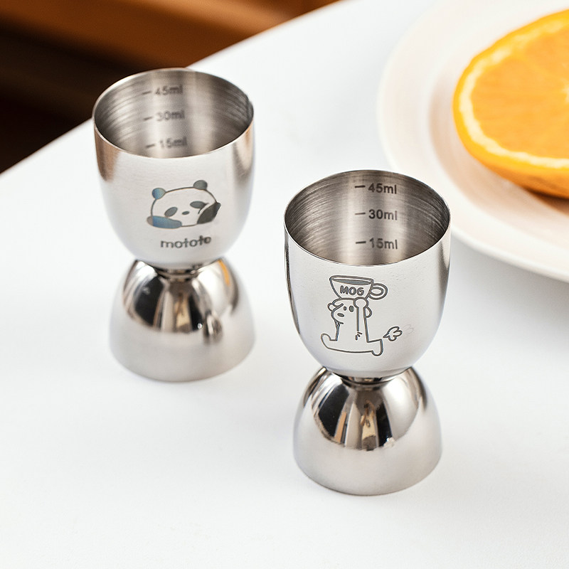 摩登主妇mototo双头量杯调酒器工具套装带刻度量酒器鸡尾酒盎司杯