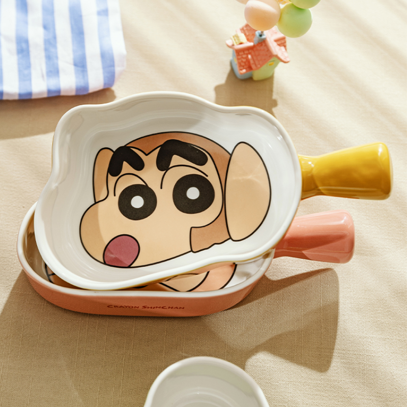 摩登主妇蜡笔小新可爱手柄碗烤碗