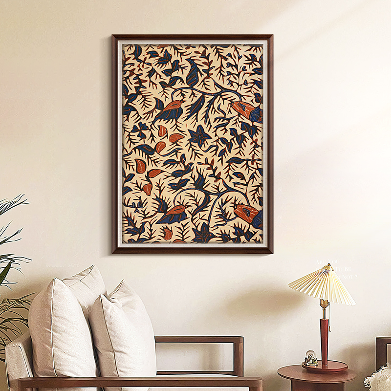盛迪 法式中古客厅挂画玄关餐厅摆画抽象艺术装饰画复古壁画美式图片