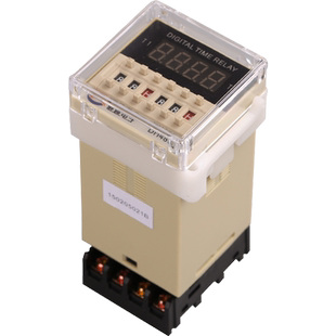 展越DH48S-S 220v延时循环控制器时间继电器AC/DC24V-240V送底座