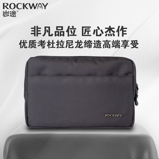 手抓包 手拿包斜挎包休闲时尚 夹包男长款 ROCKWAY 岩途商务手包男士