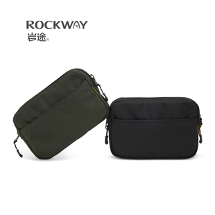 ROCKWAY 手抓包 手拿包帆布腰包手机包单肩斜挎包休闲长款 岩途男士