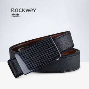 商务皮带碳纤维防金属过敏腰带简约正装 Rockway岩途 皮带男士 腰带