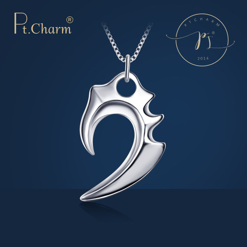 pt.charm男女士情侣款心形白金