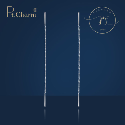 pt.charm铂金耳钉耳环耳饰