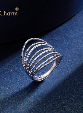 Pt．Charm正品pt950铂金戒指女结婚白金戒指女士铂金戒指 送闺蜜