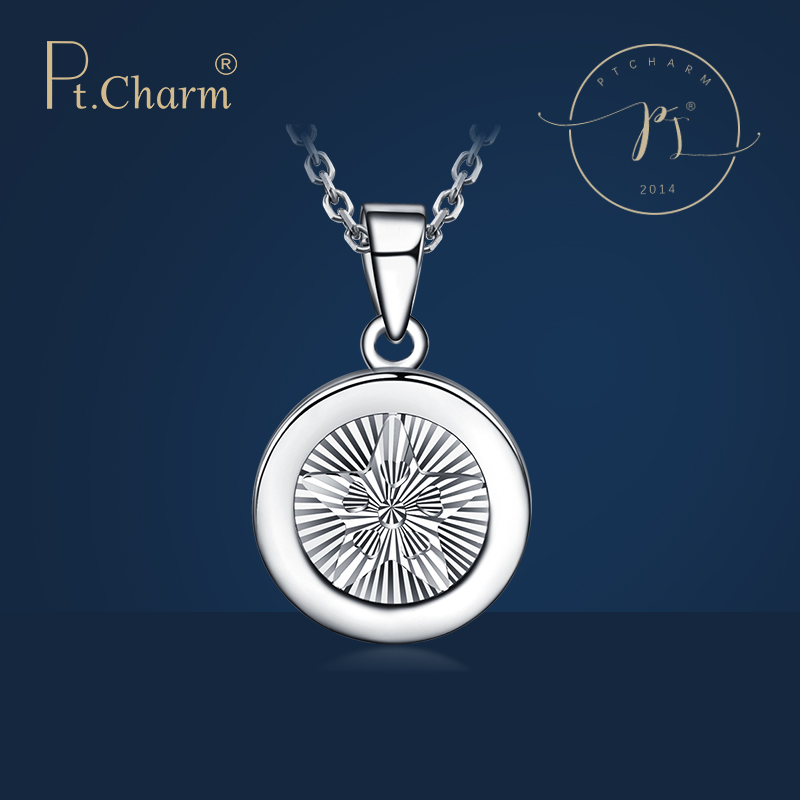 Pt．Charm铂金吊坠五角星星