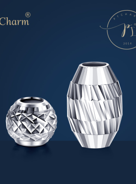 Ptcharm正品pt950铂金吊坠路路通圆珠桶珠手串珠男女项链手链挂件