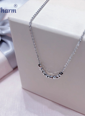 Pt．Charm铂金项链女款吊坠pt950蹦迪珠套链七夕礼物送女友新款
