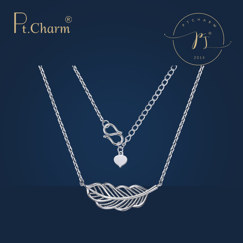 ptcharm套链树叶套链锁项链