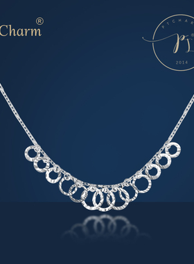 Pt．Charm正品pt950铂金项链铂金套链白金项链白金套链女项链铂金