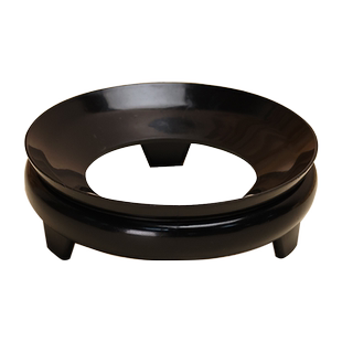 葫芦摆件底座托架圆形仿实木塑料树脂底托水晶球工艺品展示架托盘