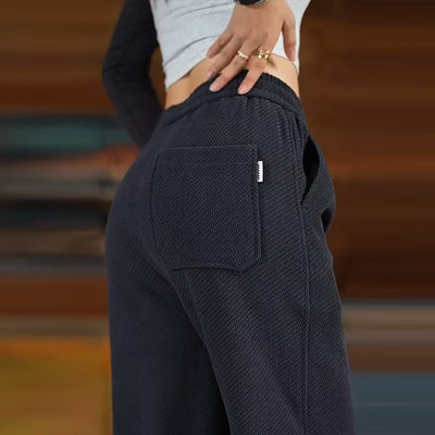 星空纹休闲卫裤男2025春秋款宽松