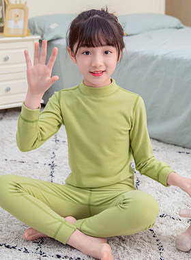 德绒无痕自发热半高领内衣套装