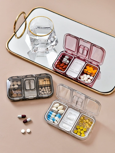 Изысканная портативная таблетница, вместительная и большая тара с уплотнителем