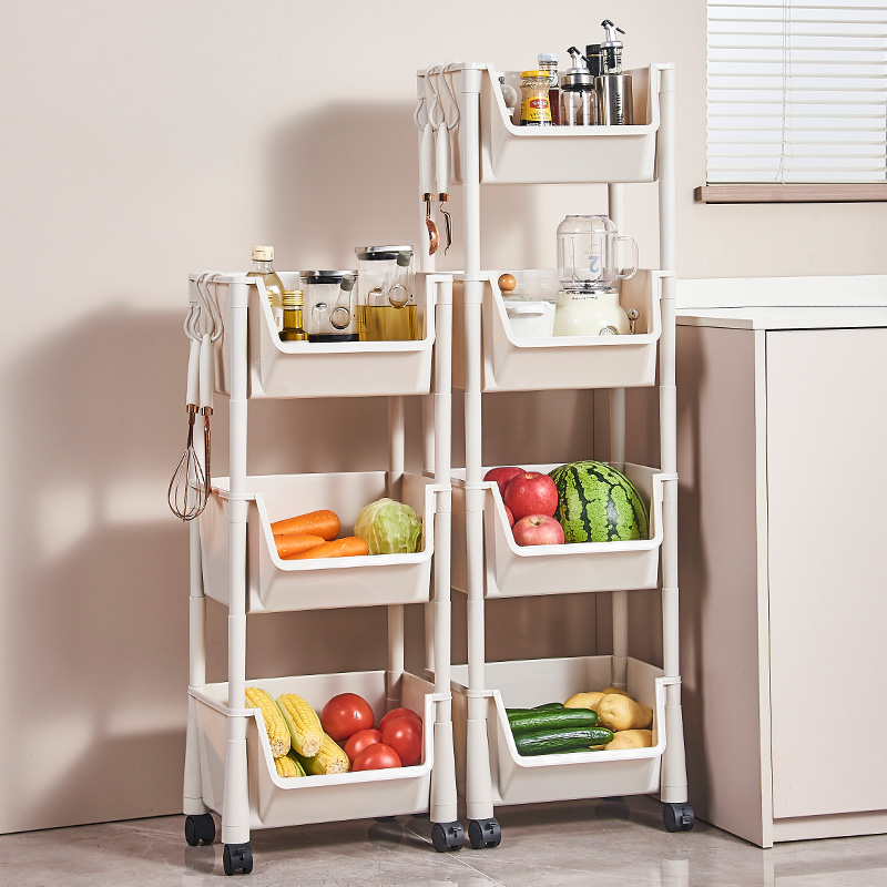 厨房置物架落地多层果蔬菜架子用品菜篮子储菜筐收纳神器家用大全