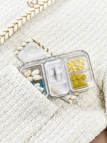 Изысканная портативная таблетница, вместительная и большая тара с уплотнителем