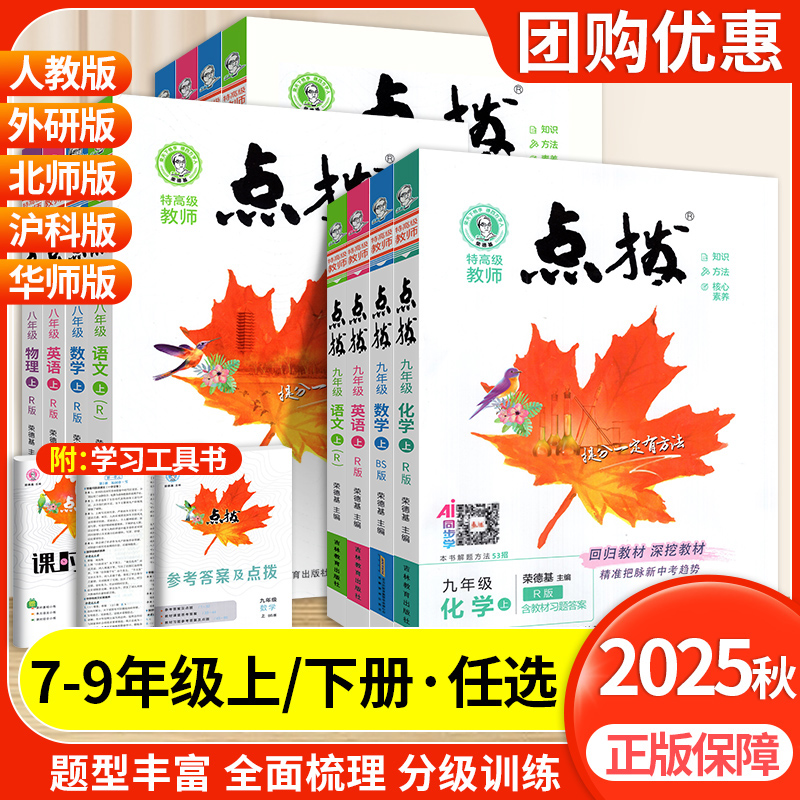 2025点拨训练人教版七八九年级下