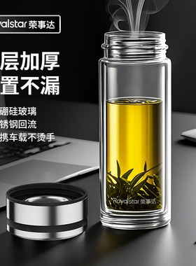 新款 荣事.达富贵玻璃杯RSDBJ014-FJ便携圆形