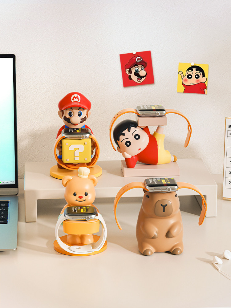 马里奥苹果手表充电支架收纳摆件iwatch充电底座applewatch充电座,家居饰品,装饰摆件,淘宝优惠券,粉丝福利购,淘宝优惠卷