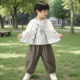 韩版 2026新款 儿童衣服宝宝休闲裤 子开衫 男童工装 三件套装 外套春季