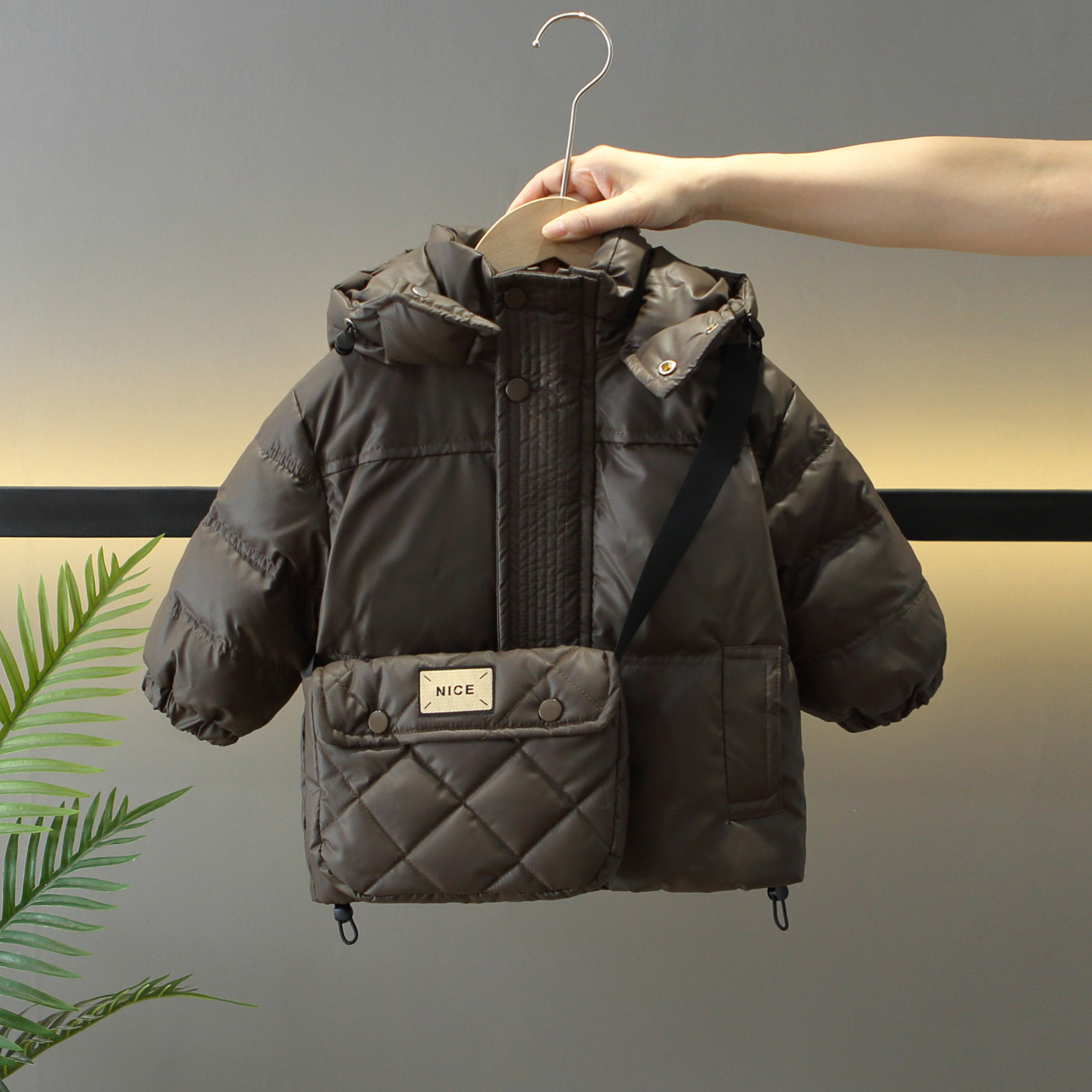 男童冬装三防羽绒服韩范儿童外套