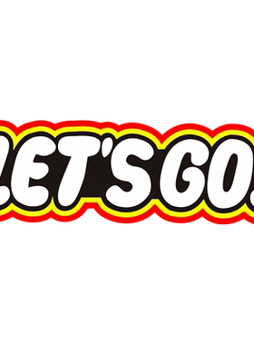 车窗车贴个性文字搞怪let‘sgo!